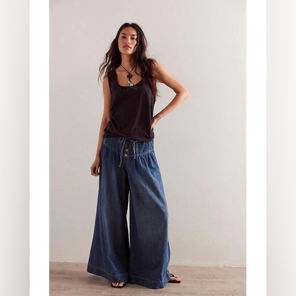 Free people We The Free Forget Me Knot Pull-On Jeans - Picture 3 of 7